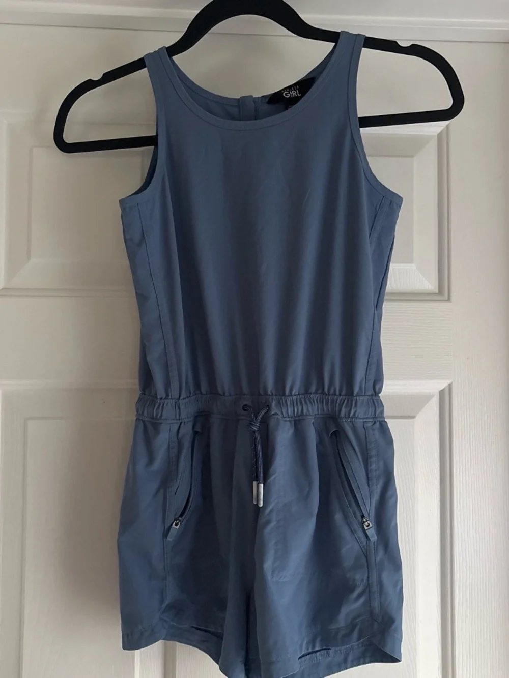 Athleta Girl size medium (8-10) light blue romper